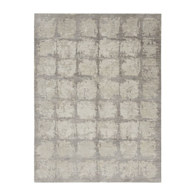 Rug & Kilim’S Modern Rug In Beige And Gray With Abstract Geometric Patterns