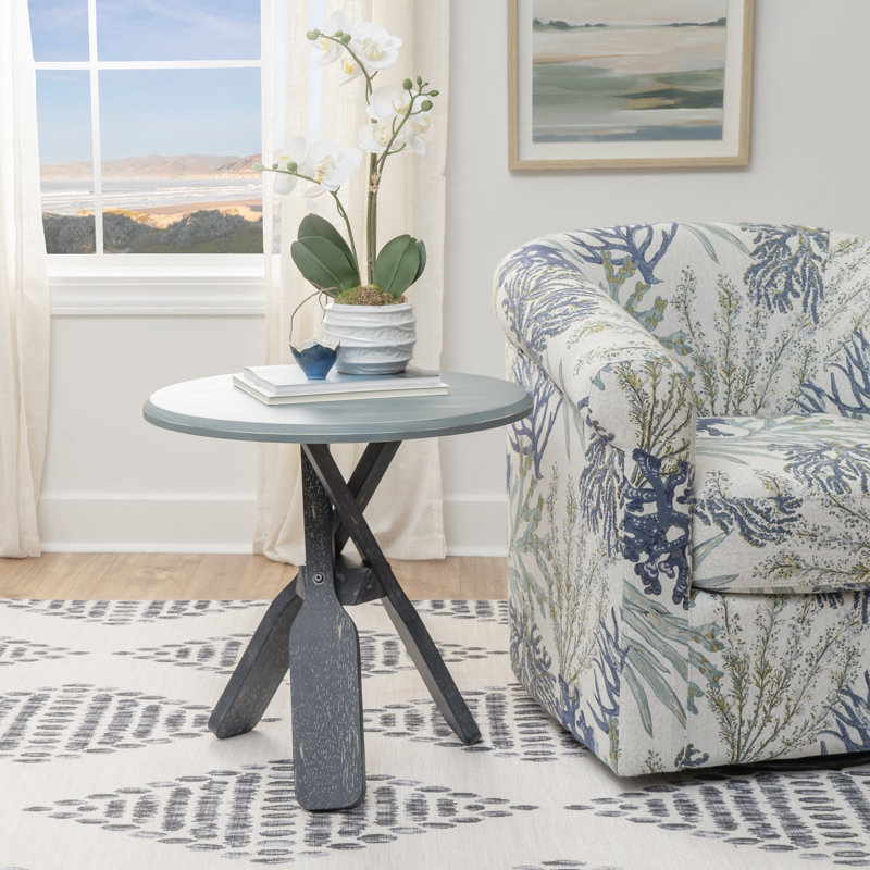 Table d'appoint Hanrahan Coastal, Bleu