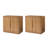 Waynesville 36"W 2-Door Modern Oak Wood Cabinet with Adjustable Shelves-1896336897