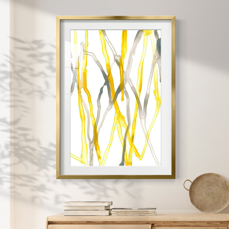 RunnelXX-Framed Print, 28.5" H x 20.5" W, Gold