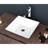 16X16 Inch White Ceramic Vessel Sink Bathroom - Contemporary Style, To Wear And Tear Square Temperature Changes