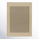 Adalina Machine Woven Polypropylene Area Rug in Brown/Tan