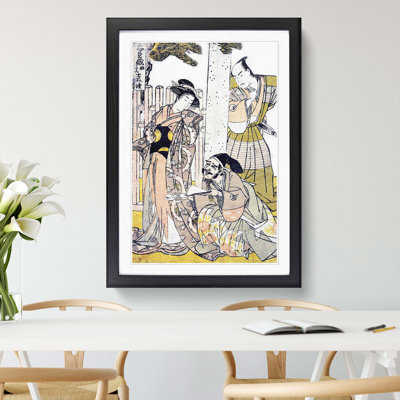 Chuban of the Chushingura by Katsukawa Shunsho - Picture Frame Painting Print