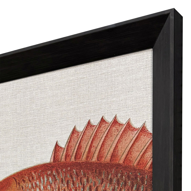 Green/Red Fish Framed Art