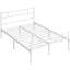 Simple Metal Bed Frame with Curved Design Headboard and Footboard-1776202867-1776098309
