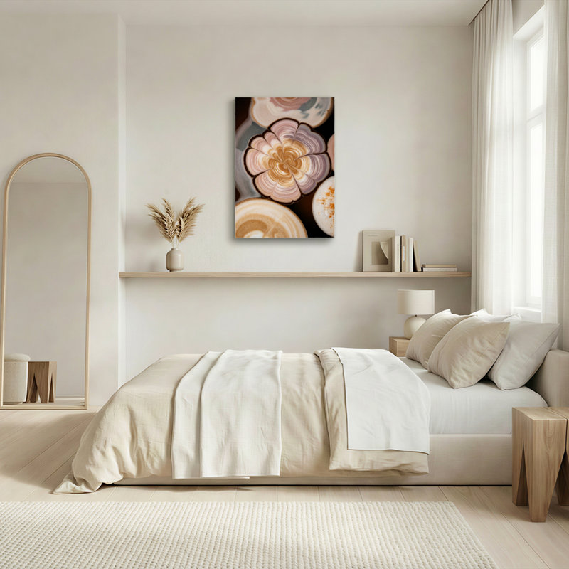 «Gallery Wrap», art mural sur toile pour le salon, la chambre à coucher, le bureau ou le vestibule - décoration murale décorative avec motif floral