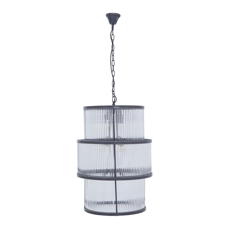 Conerly 12 - Light Drum Chandelier, Black