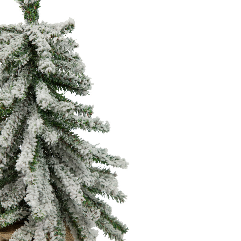 Mini arbre de Noël artificiel en pot en flocage Downswept, 1,25 pi