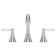 Saxton Double Handle Widespread Bathroom Faucet with Drain Assembly