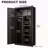 Metal Large-Capacity Wardrobe With Hanging Rod And Compartments, Lockable Closet With Locks & Keys, Steel Construction, Waterproof & Fireproof, Suitable For Bedroom, Living Room And Laundry Room-1354374240