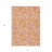 3' X 5' Orange Abstract Washable Indoor Outdoor Area Rug