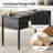Hoai 55''W Transitional Fluted Simple Assembly Desk with Charging Station and Cable Management-1138859367
