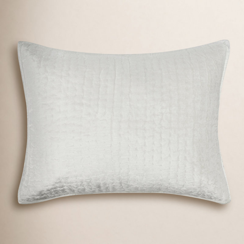 Lucio Polyester Sham, Ivory, Standard