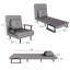 Fauteuil convertible 5-en-1 avec oreiller et dossier réglable à 5 positions, canapé-lit peu encombrant pour le salon, la chambre à coucher et le bureau-129223426-129223428