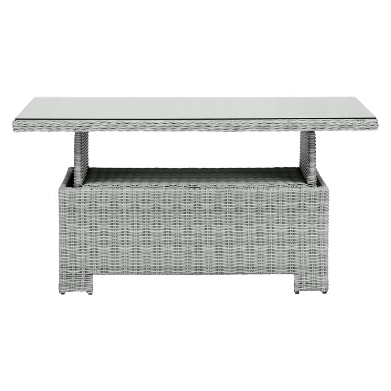 Safire Rectangular Wicker Outdoor Dining Table , 134cm cm W 84cm cm D