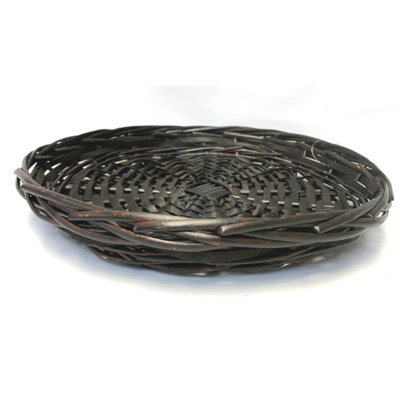 Round Willow And Chipwood Tray