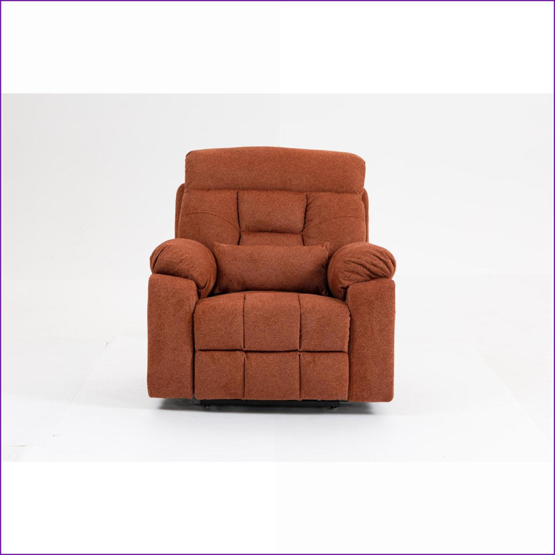 Lift Recliners for Big &amp; Tall, Oversized Electric Sofa with Massage, Heating, 180° Tilt, OKIN Motors | Velvet | Rose