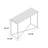 Ashwood Grain Console Table with Iron Base-40460464