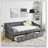 Daybed With Drawers, Upholstered Tufted Sofa Bed With Buttons