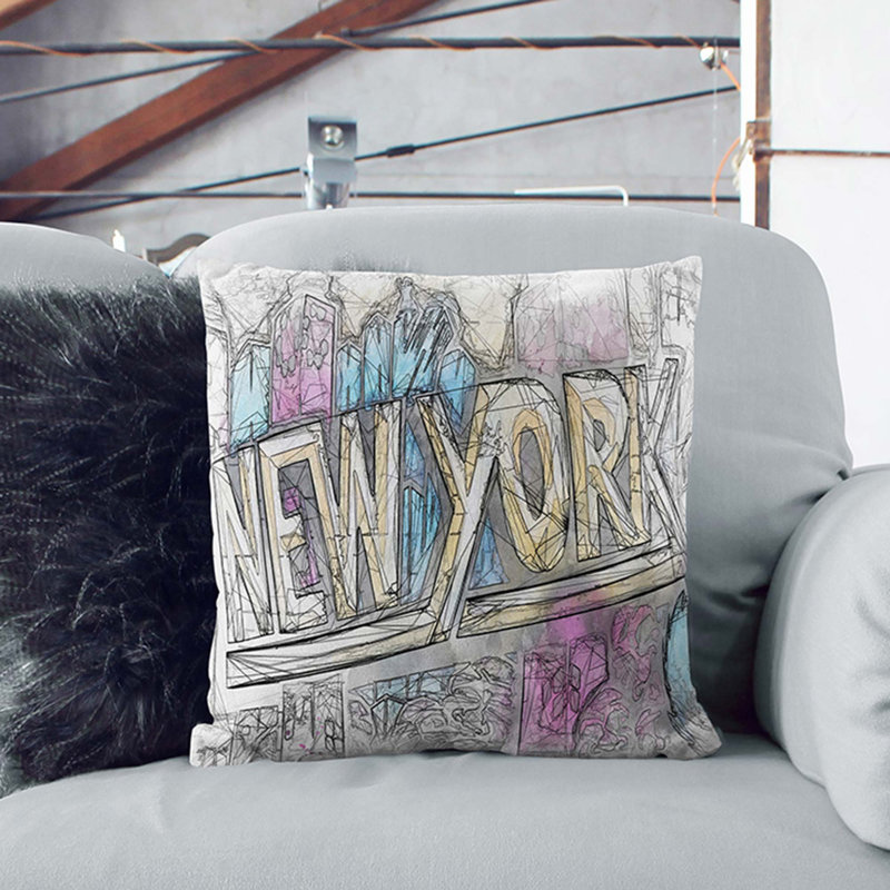 Square Cushion, 40cm H x 40cm W x 15cm D