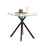 Table de bout carrée en verre transparent 17,72 po-89752816-133323150