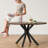 Solid Wood Round Dining Kitchen Table, 47.2", Intersecting Pedestal Base, Seats 4-6 | Gift Idea-2143005299-2143005302