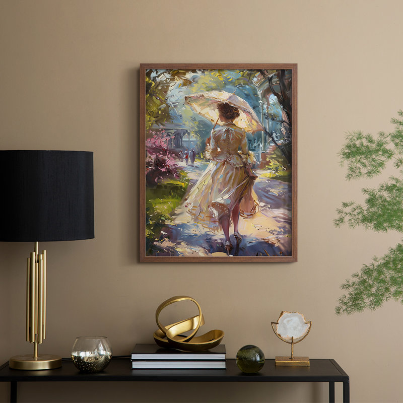 «WOMEN Series DCCXIX», reproduction encadrée - bois massif, H 30 po x l 24 po, Noyer