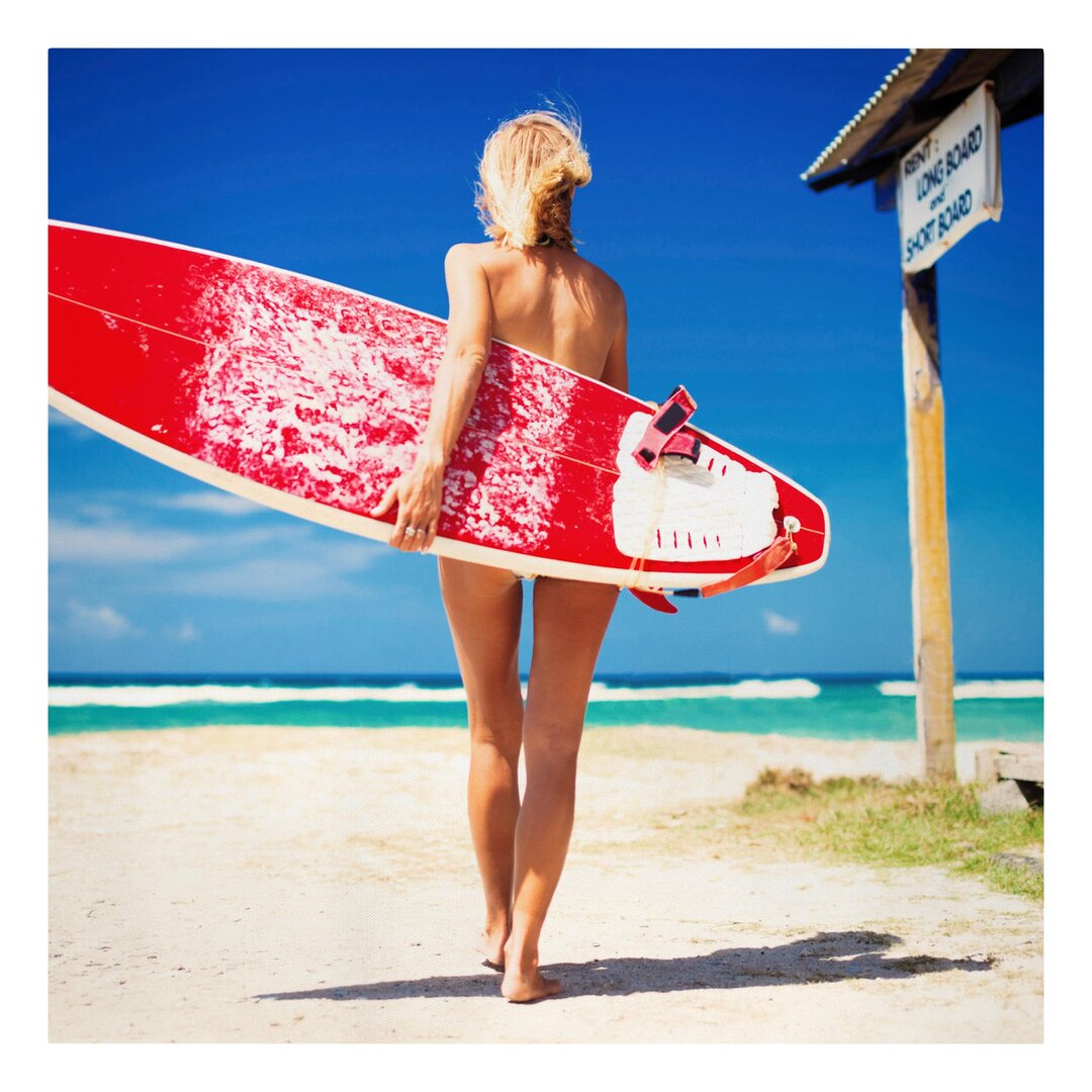 Leinwandbild - Surfergirl