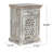 Nightstand - Wood, Distressed Washed Finish, Handcrafted Bedside Table