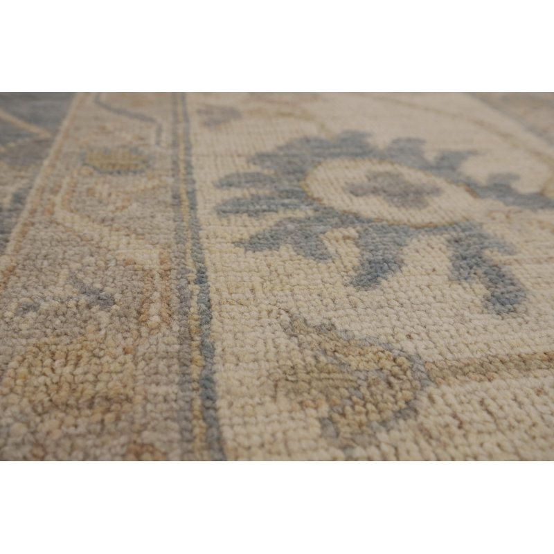 Vegetable Dye Oushak Turkish Area Rug 8