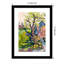 Fayra Garden In Dusk Light Framed On Paper by Fayra Print-1821978911-1821978908