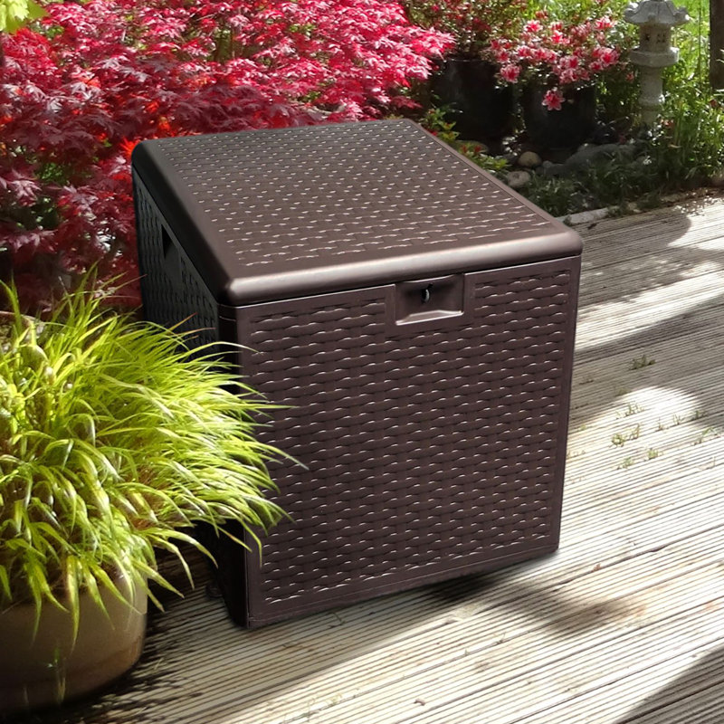 Plastic Development Group 19.5'' W 28 Gallons Water Resistant Resin Deck Box in Brown