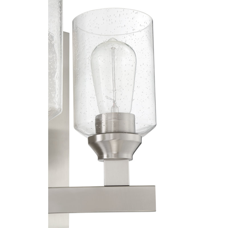 Applique murale à bras 2 lumières Tereza, Nickel poli brossé