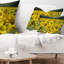 Coussin lumineux jaune vif