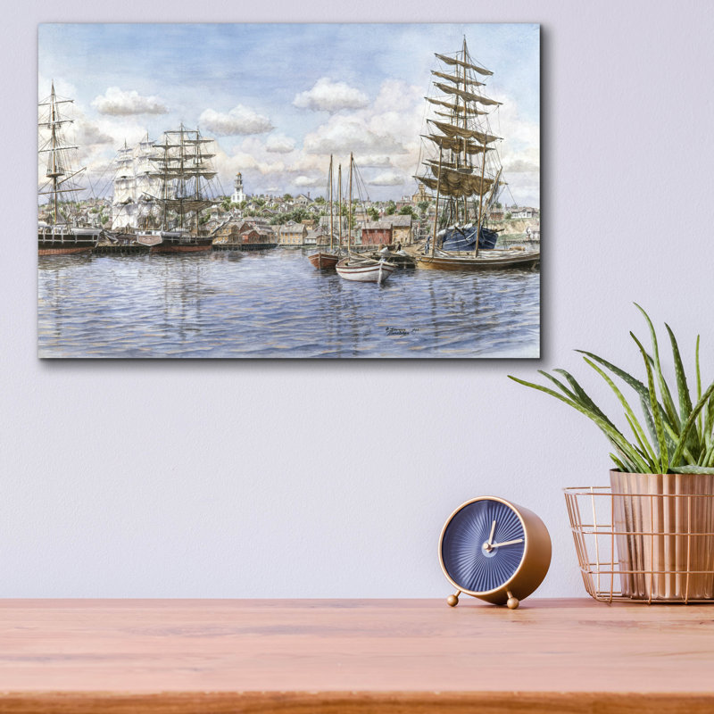 Nantucket, Ca. 1865 par Stanton Manolakas, H 12 po x l 16 po