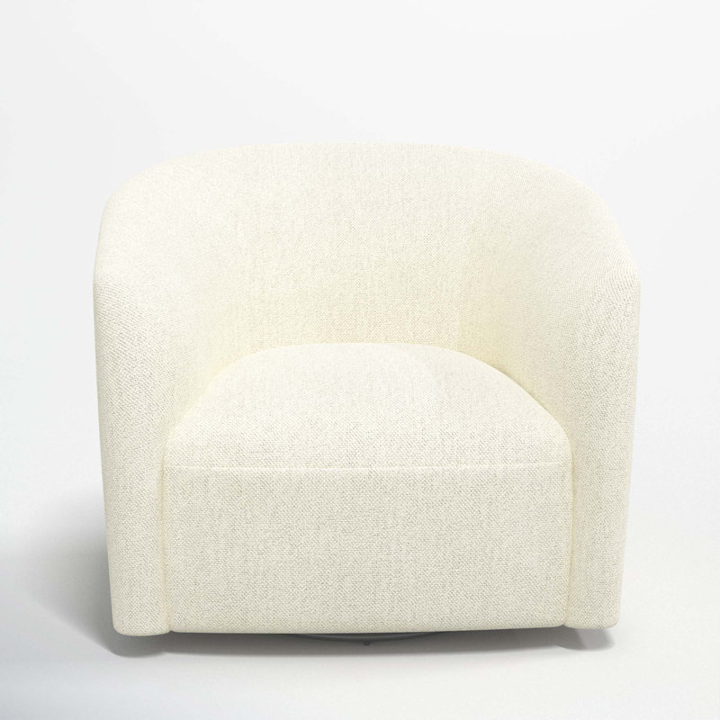 Marita 32" Barrel Chair, Milsap Canvas Sustain® Tweed