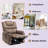Carollynn Oversized Power Lift Chair, Dual Motor Lay Flat Recliner with Heat & Massage