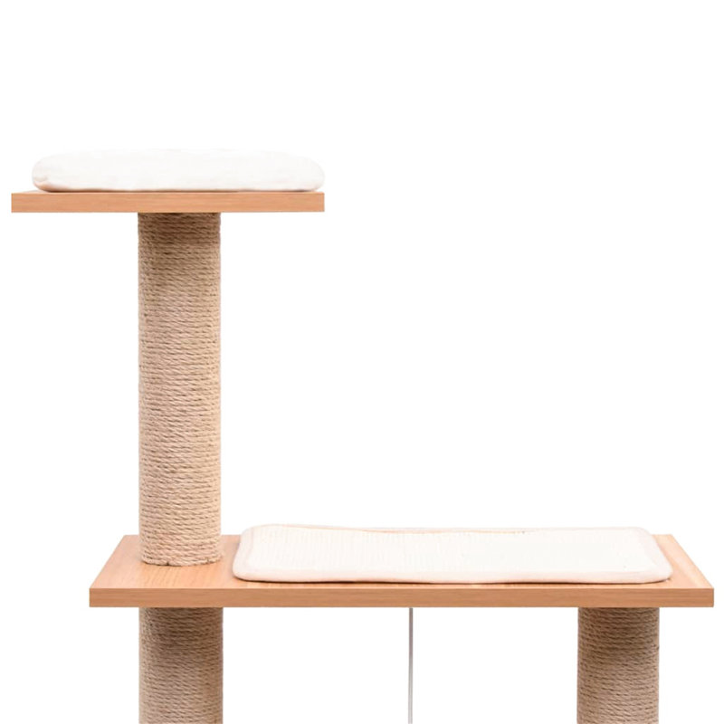 Gianna 123cm H Cat Tree, Oak/White