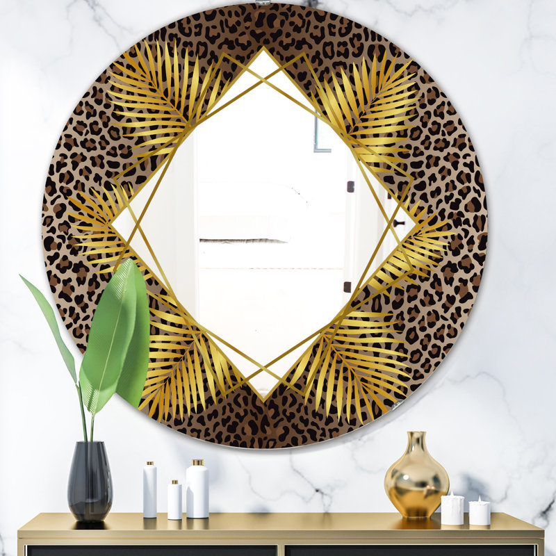 Miroir mural Leopard, H 31,5 po x l po