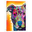 Heart U Pit Bull by Dean Russo - Print on Canvas-42154475-56803664