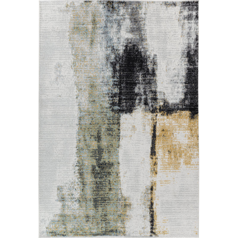 Indoor Abstract Area Rug, Rectangle 13'4" x 18'4"
