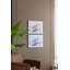 Ensemble de 2 grands diptyques rectangulaires, décoration murale pour salon, chambre, bureau, couloir