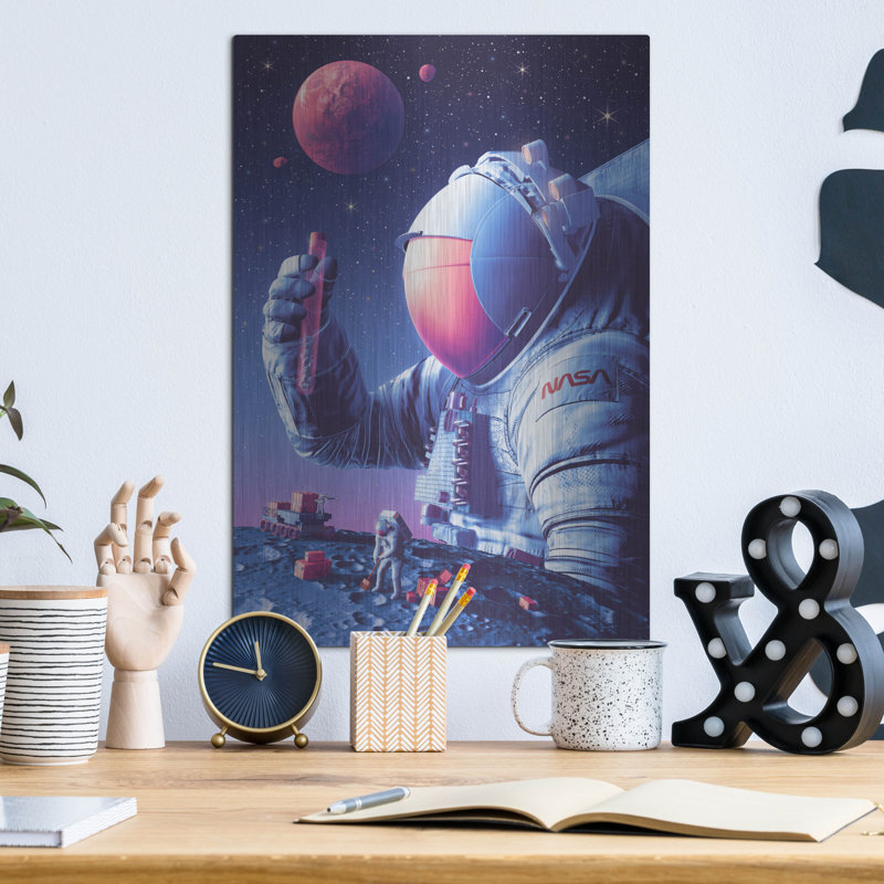  «Moon To Mars Multidisciplinaire science» par la NASA, art mural en métal, 12 po x 16 po, H 16 po x l 12 po