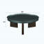 Table basse vert noirâtre et chêne fumé