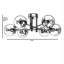 Lustre moderne élégant, finition cuivre, 25,6 po de diamètre x 13,8 po de hauteur | Fabrication 100% métal, peinture séchée au four et revêtement en culbutage | Douille E27 (40 W maximum), parfaite pour les intérieurs glamour et de style scandinave-1600694682-1600694683