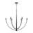 Jheni Six-Light Matte Black Chandelier-127380294-130774067