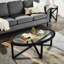 Table basse moderne simple en verre, table basse en verre trempé avec base solide et plateau en verre transparent-1356031035-1345509840