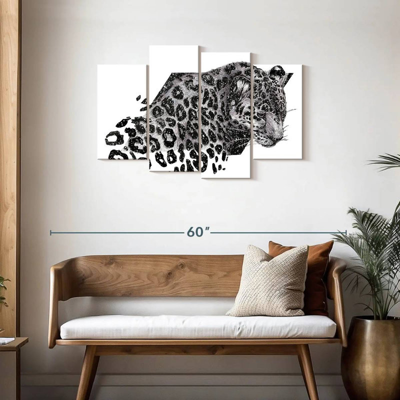 Brampt Cosmic Leopard, 27'' H x 43'' W