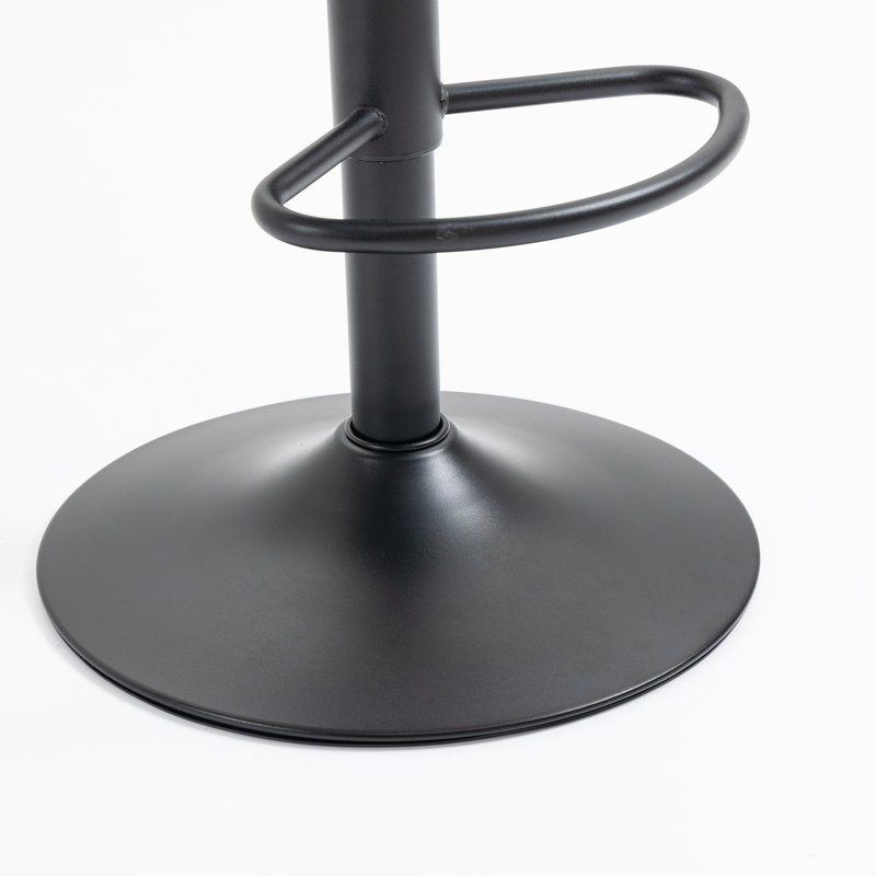 Ensemble de 2 tabourets de bar réglables avec dossier et repose-pieds, chaises de bar à hauteur de comptoir pour cuisine, pub