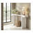 60-Inch Petya with Geometric Clean Lines, Adjustable Feet, and Spacious Top for Modern Entryways and Living Rooms.-1365524358
